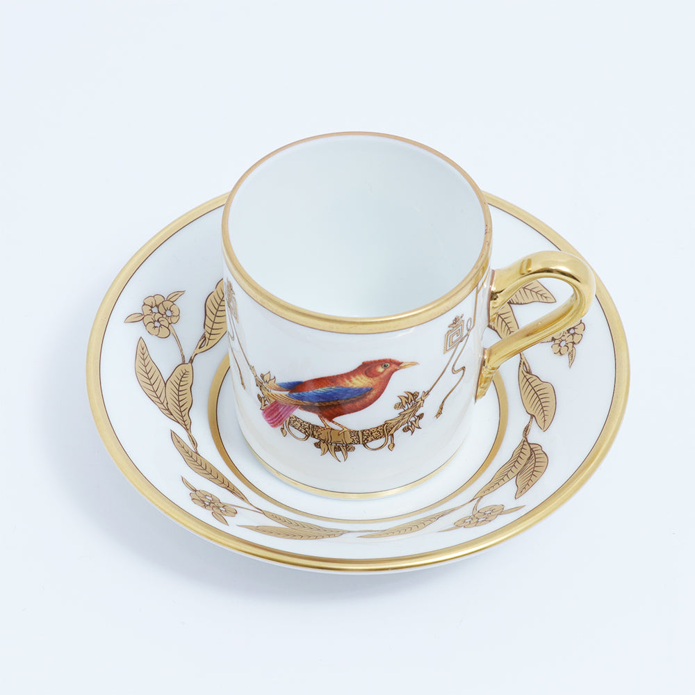 Richard Ginori Impero Voliere Du Canada Coffee Cup With Saucer | Drinkware Richard Ginori Impero Voliere Du Canada Coffee Cup With Saucer | Drinkware