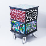 Toms Drag Chest Of Drawers Cordova Silver Line - Blue Salon