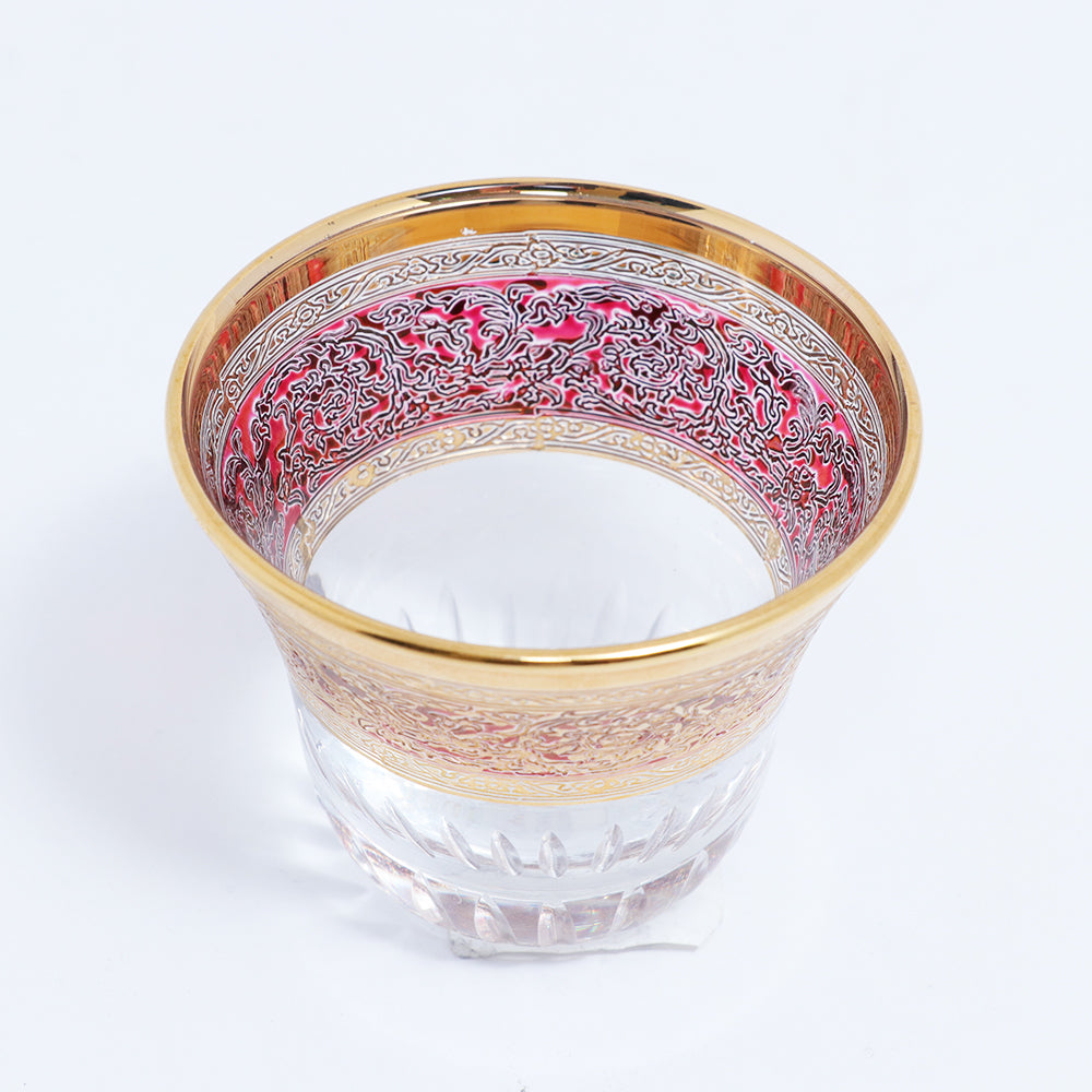 Timon Gift Box Of 6 Pcs Gawa Cup 2 Cut Red Gold | Drinkware Timon Gift Box Of 6 Pcs Gawa Cup 2 Cut Red Gold | Drinkware