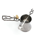 Michael Aram Butterfly Ginkgo Coffe Pot With Spoon - Blue Salon