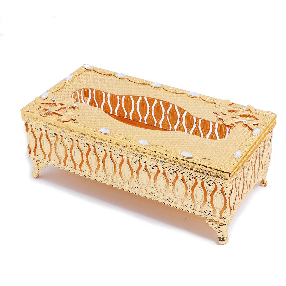 Ever Country Garbage Can With Tissue Box Gold Plated | Accessories Ever Country Garbage Can With Tissue Box Gold Plated | Accessories