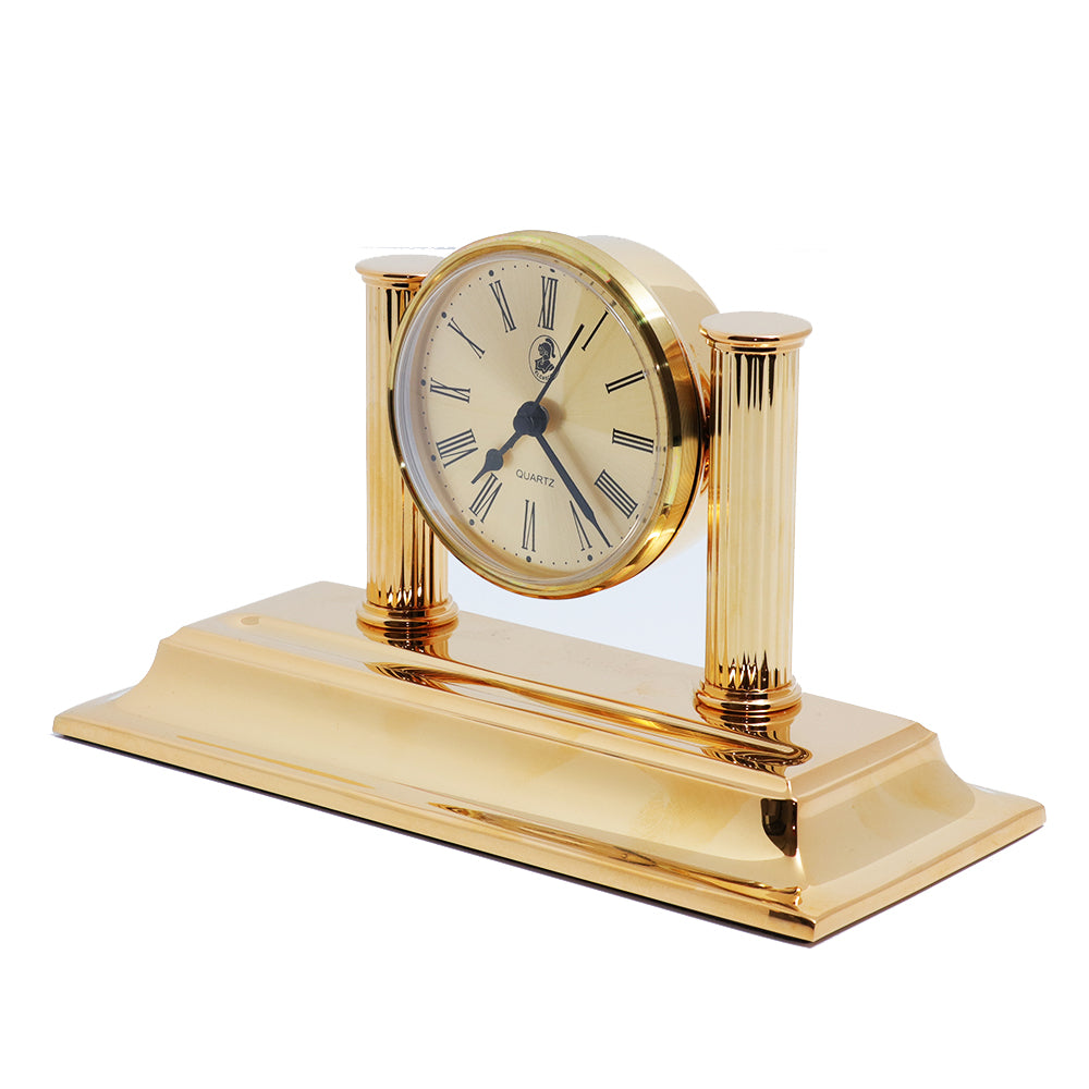 El Casco Clock Pen Holder Gold | Desk Accessories El Casco Clock Pen Holder Gold | Desk Accessories