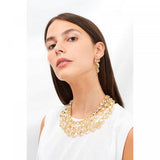 Les Nereides 3 Crystal Stones Earrings