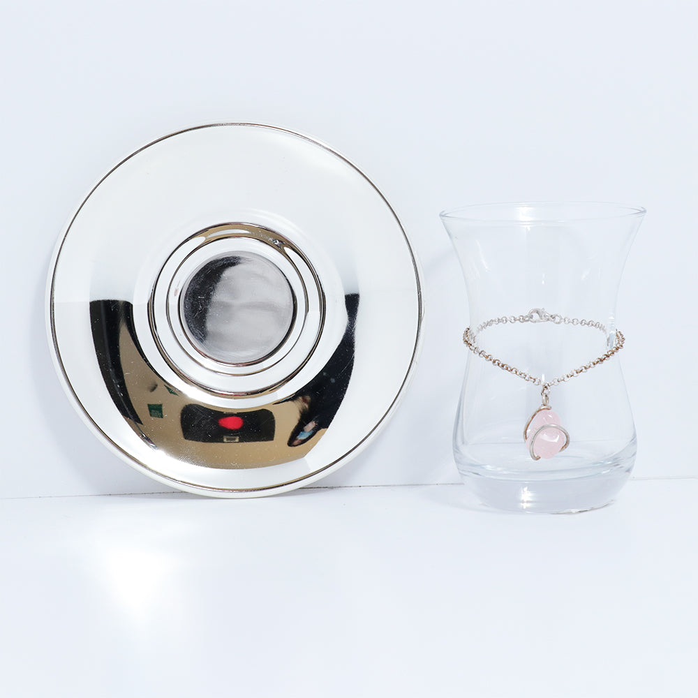 Select Home Nat Stone Tea cup Silver | Drinkware Select Home Nat Stone Tea cup Silver | Drinkware