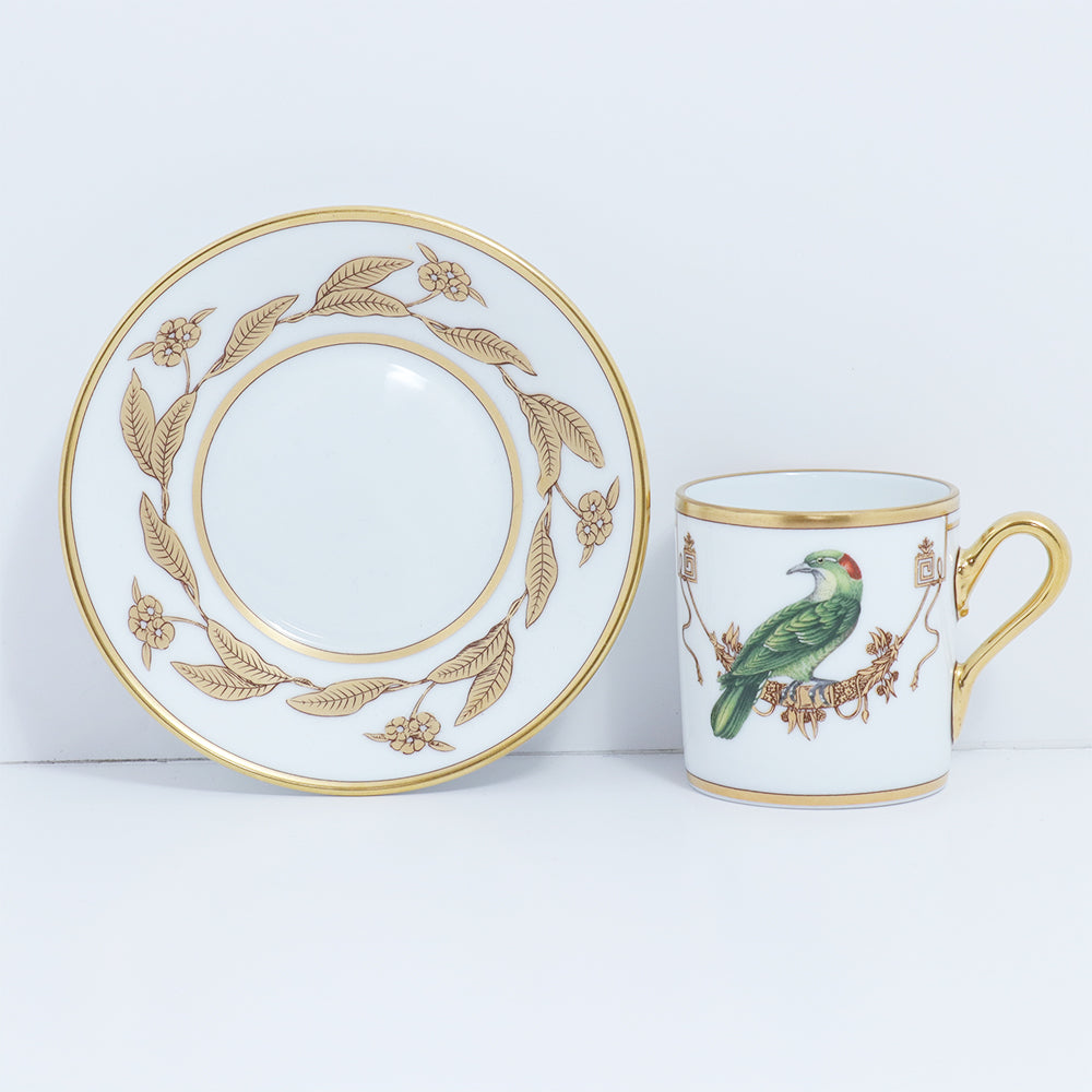 Richard Ginori Impero Voliere Coucou Didrie Coffee Cup With Saucer | Drinkware Richard Ginori Impero Voliere Coucou Didrie Coffee Cup With Saucer | Drinkware