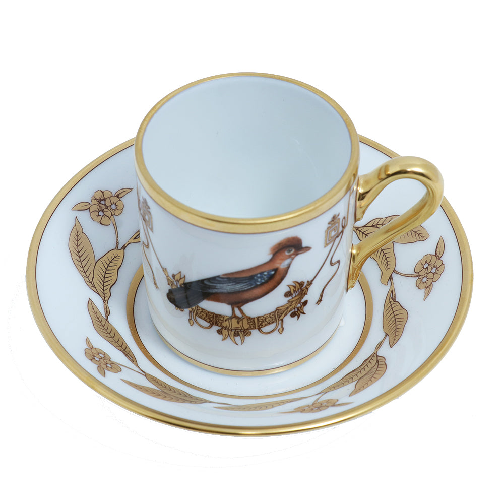 Richard Ginori Impero Voliere Geai Coffee Cup With Saucer | Drinkware Richard Ginori Impero Voliere Geai Coffee Cup With Saucer | Drinkware