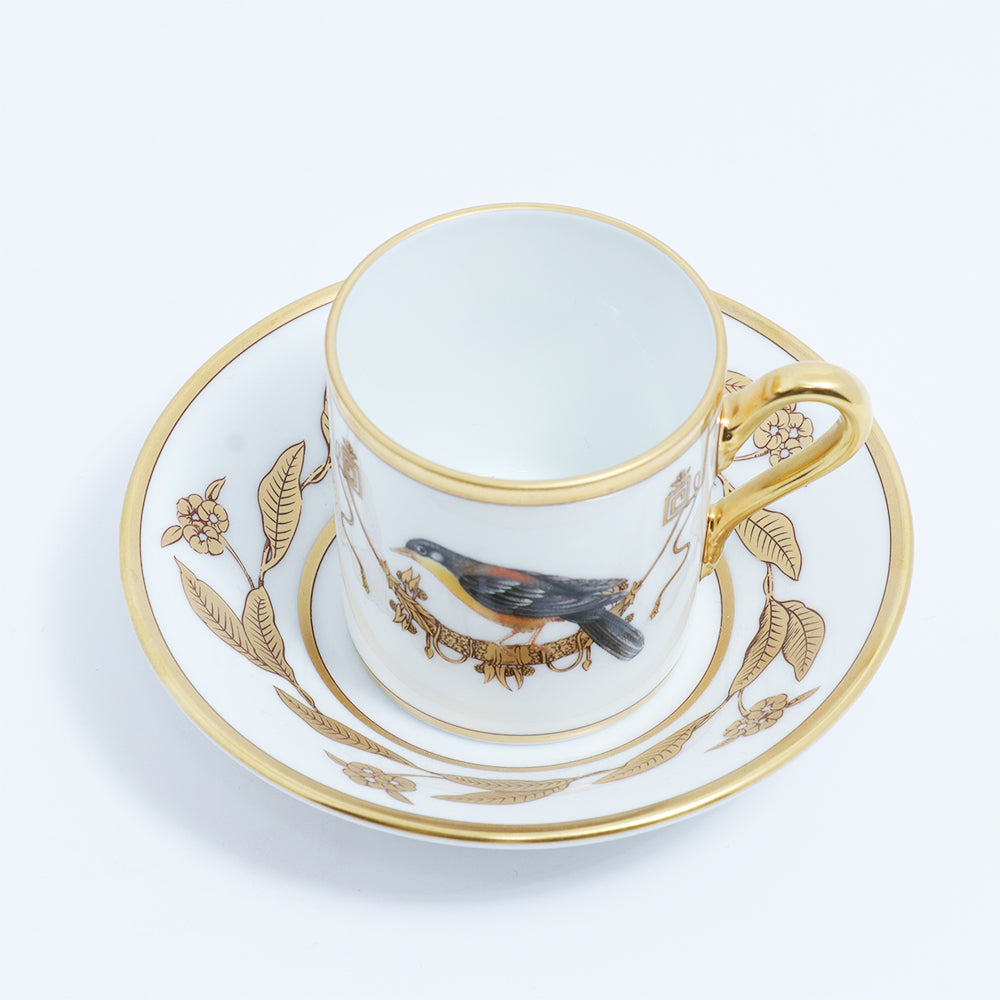 Richard Ginori Impero Voliere Cou June Coffee Cup With Saucer | Drinkware Richard Ginori Impero Voliere Cou June Coffee Cup With Saucer | Drinkware