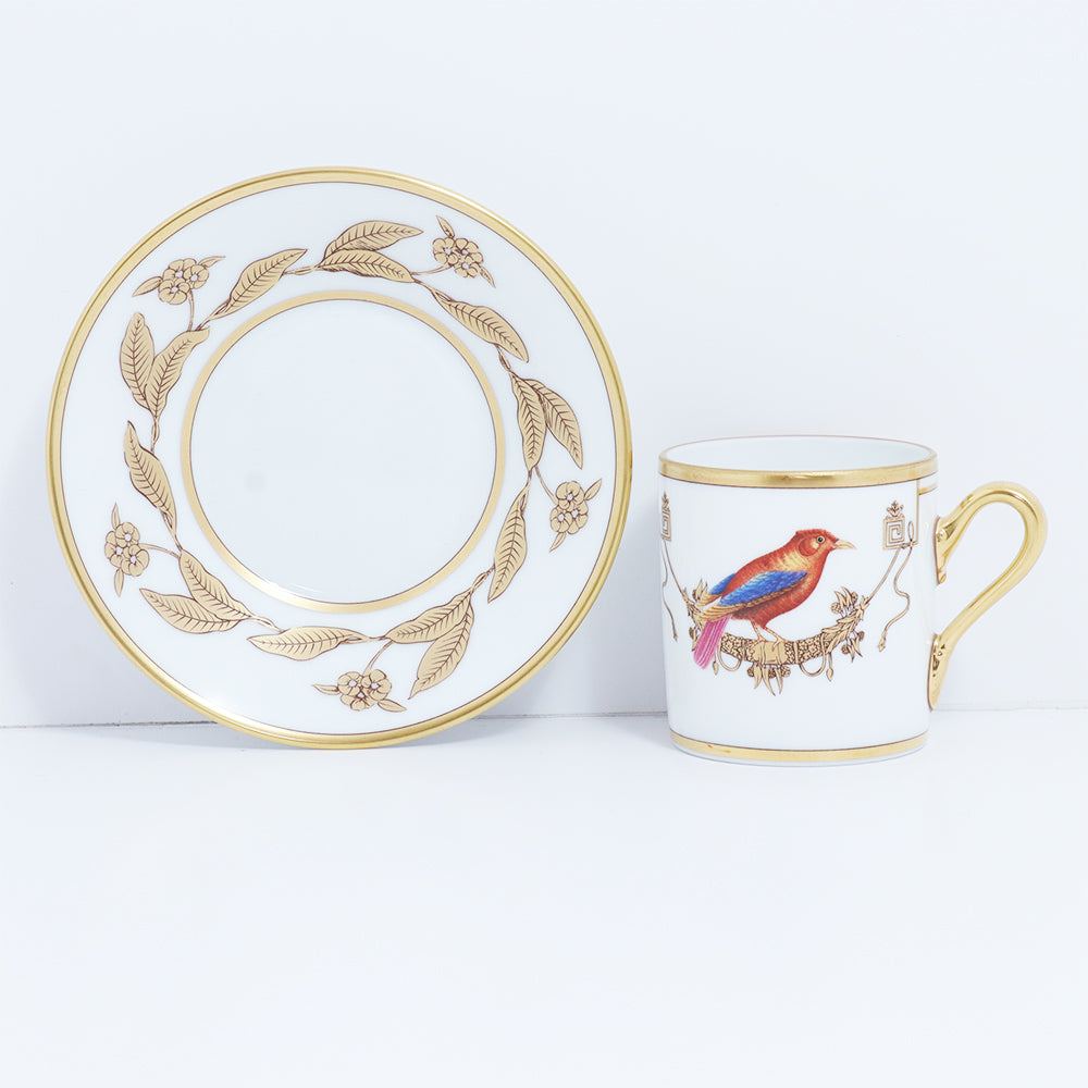 Richard Ginori Impero Voliere Du Canada Coffee Cup With Saucer | Drinkware Richard Ginori Impero Voliere Du Canada Coffee Cup With Saucer | Drinkware