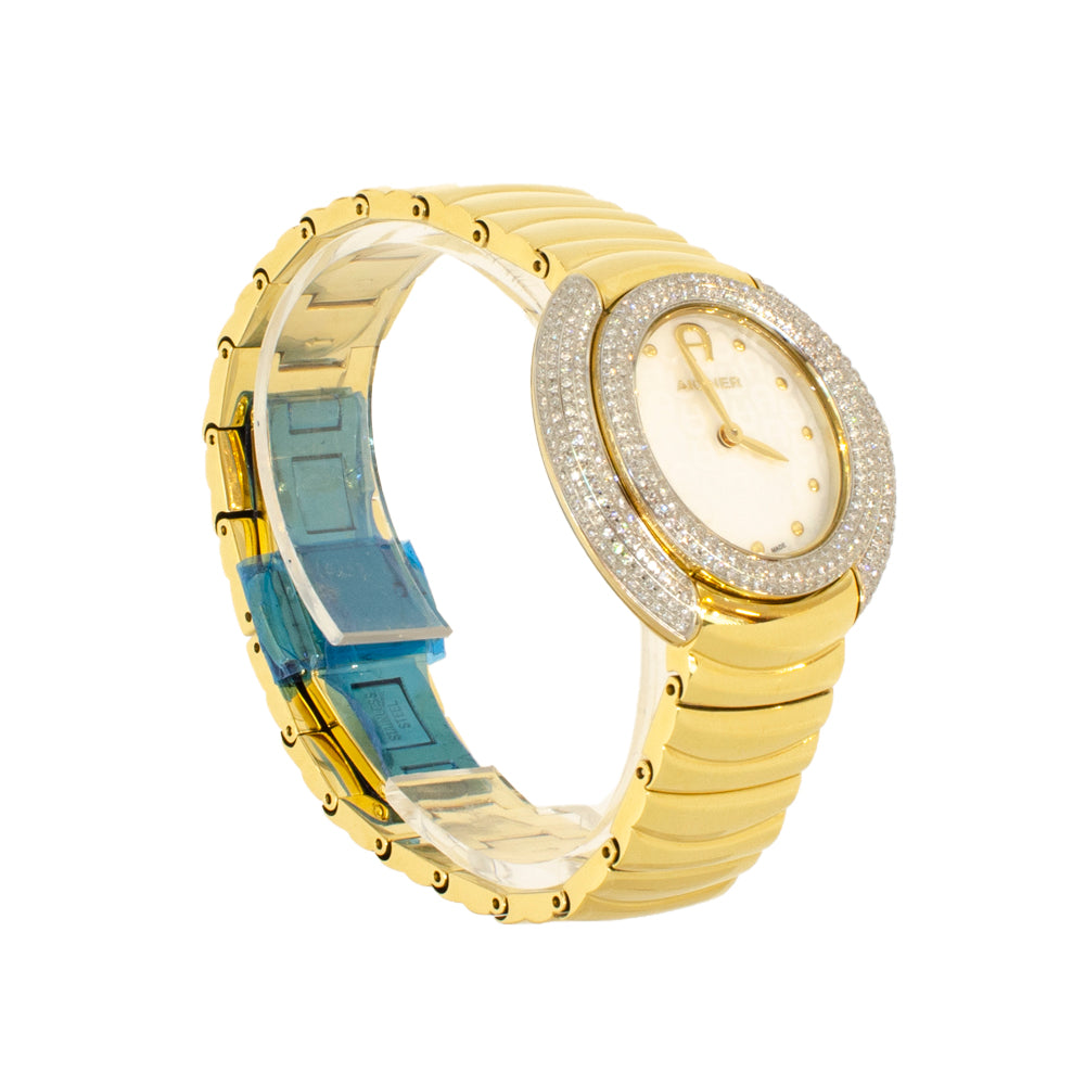 Aigner Pelle-Dia Watch With Mother Of Pearl Dial & Gold Plated Bracelet | Fashion Watches | GCC | Womens | Womens Watches Aigner Pelle-Dia Watch With Mother Of Pearl Dial & Gold Plated Bracelet | Fashion Watches | GCC | Womens | Womens Watches