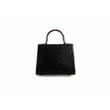 Kyra Luna Ostrich Bag Black Gold