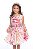 David Charles Kids Girl's Floral Pink  Dress