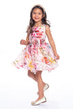 David Charles Kids Girl's Floral Pink  Dress