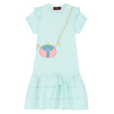 Aigner Kids Girl's Blue Glass Dress