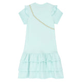 Aigner Kids Girl's Blue Glass Dress