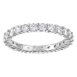 Swarovski Vittore Ring  White, Rhodium Plated Size-48