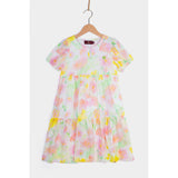 Aigner Kids Girl's Bright White Floral Dress