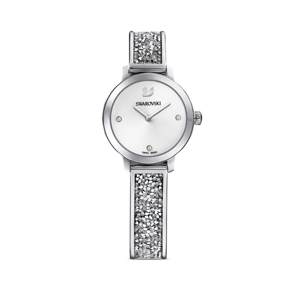 Swarovski Cosmic Rock Watch Metal Bracelet, White, Stainless Steel