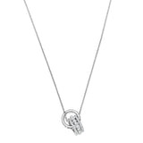 Swarovski Further Pendant White, Rhodium Plated