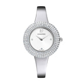 Swarovski Crystal Rose Watch Metal Bracelet, Silver Tone, Stainless Steel
