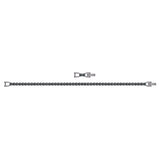Swarovski Tennis Deluxe Bracelet Gray, Ruthenium Plated