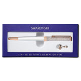 Swarovski Crystalline Celebration 2021 Ballpoint Pen White, Rose-Gold Tone Plated
