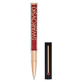 Swarovski Crystalline Gloss Ballpoint Pen Black And Red, Rose-Gold Tone Plated