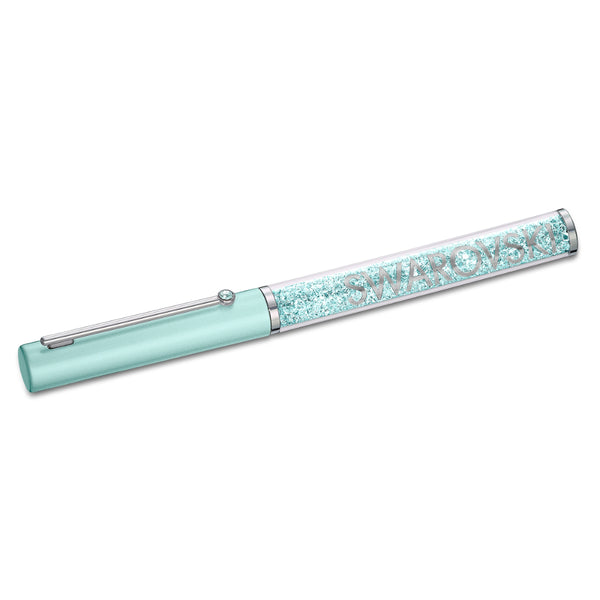 Swarovski Crystalline Gloss Ballpoint Pen Green, Chrome Plated – Blue Salon