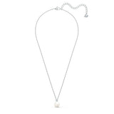 Swarovski Treasure Pearl Set White, Rhodium Plated
