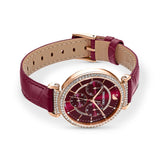 Swarovski Passage Chrono Watch Leather Strap,  Pvd