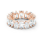 Swarovski Vittore Pear Ring White, Rose-Gold Tone Plated
