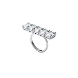 Swarovski Millenia Cocktail Ring White, Rhodium Plated