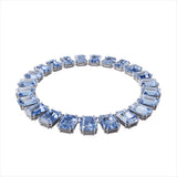 Swarovski Millenia Necklace, Octagon Cut Crystals, Blue, Rhodium Plated