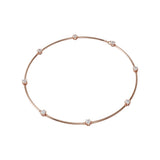 Swarovski Constella Necklace White, Rose-Gold Tone Plated