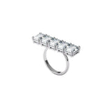 Swarovski Millenia Cocktail Ring White, Rhodium Plated