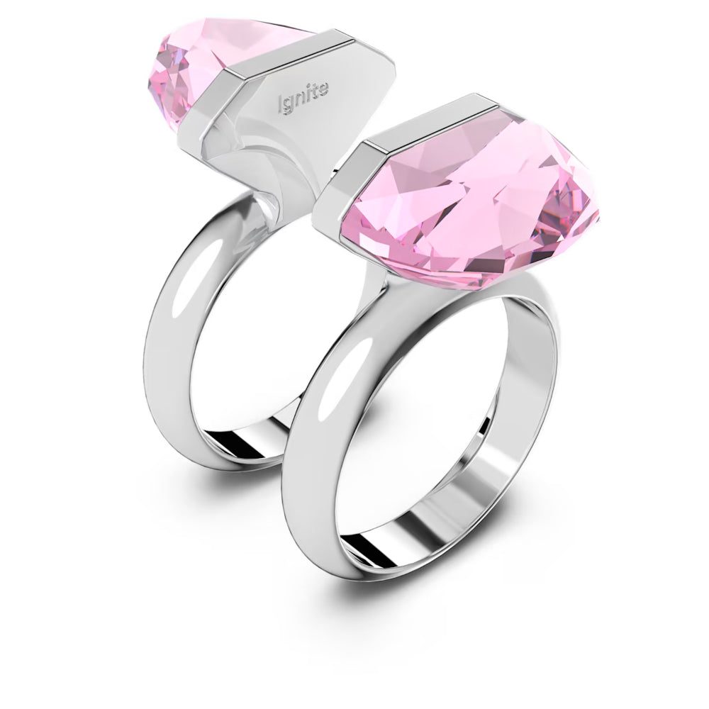 Swarovski Lucent Ring Magnetic Pink Rhodium plated | EID2023 | Fashion Jewellery | New Prices | Ring | Women Rings | Womens Swarovski Lucent Ring Magnetic Pink Rhodium plated | EID2023 | Fashion Jewellery | New Prices | Ring | Women Rings | Womens