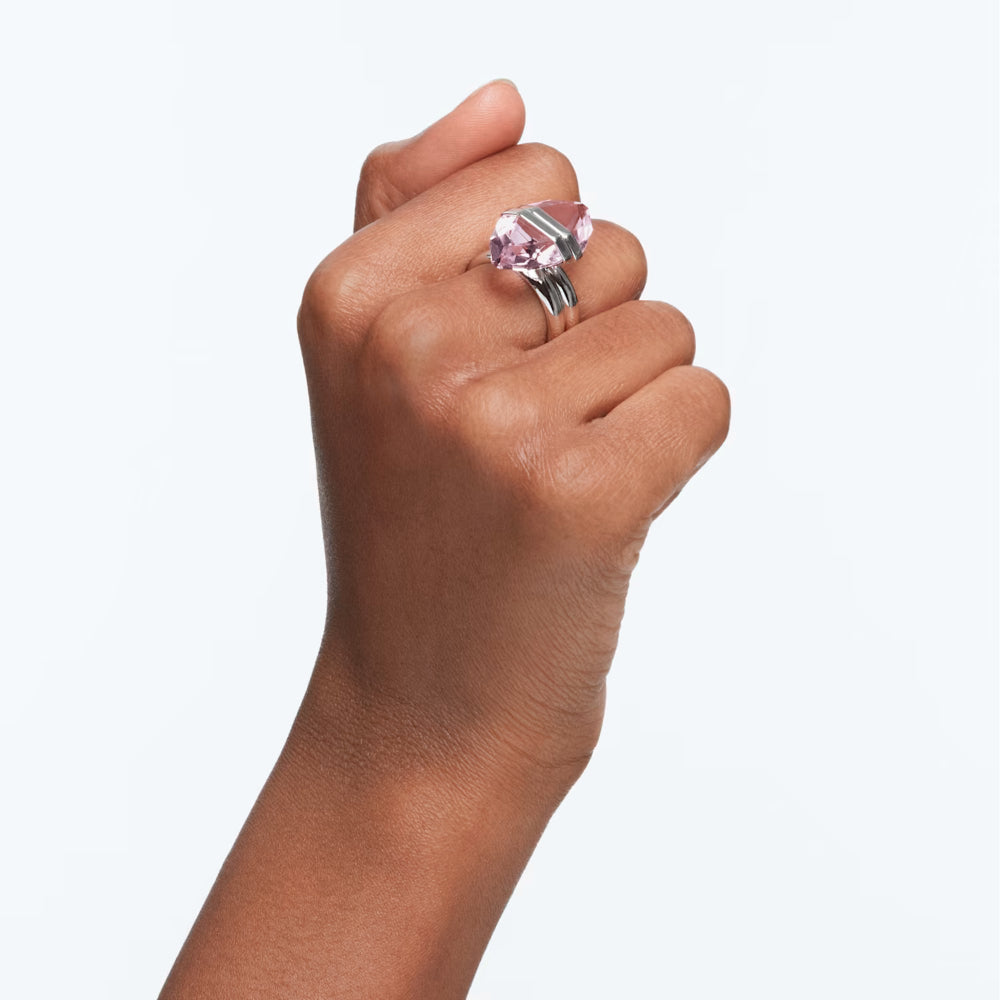 Swarovski Lucent Ring Magnetic Pink Rhodium plated | EID2023 | Fashion Jewellery | New Prices | Ring | Women Rings | Womens Swarovski Lucent Ring Magnetic Pink Rhodium plated | EID2023 | Fashion Jewellery | New Prices | Ring | Women Rings | Womens
