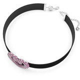 Swarovski Una Choker Heart Pink Rhodium plated