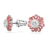 Swarovski Sunshine Stud Earrings Pink Rhodium plated