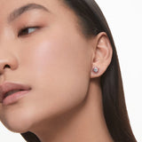 Swarovski Sunshine Stud Earrings Pink Rhodium plated
