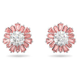 Swarovski Sunshine Stud Earrings Pink Rhodium plated