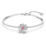 Swarovski Eternal Flower Bangle Flower Pink Mixed metal finish  MEDIUM