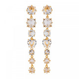 Les Nereides 7 Crystal Stones Earrings