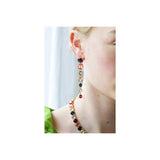 Les Nereides 7 Stones La Diamantine Multicoloured Stud Earrings
