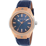 CERRUTI 1881 Women's Ruscello Analog Blue Leather Watch