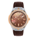 CERRUTI 1881 Women's Ruscello Analog Brown Leather Watch