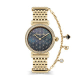 Cerruti Corniglia Women's Analog Black Dial Gold Plated Watch