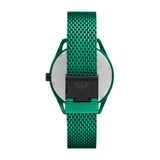 Emporio Armani Green  Alnminium Mesh Bracelet Men's Watch