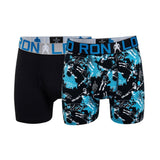 CR7 Short 2 Pack Trunk  Solid Black/Aop 4-6