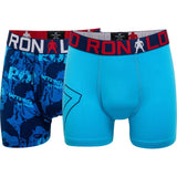 CR7 Boys Boxer Trunks, 2-Pack Graffiti, Blue/Navy Size 7-9
