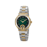 AIGNER Men's Taviano Green Dial Silver-Gold Metal Watch